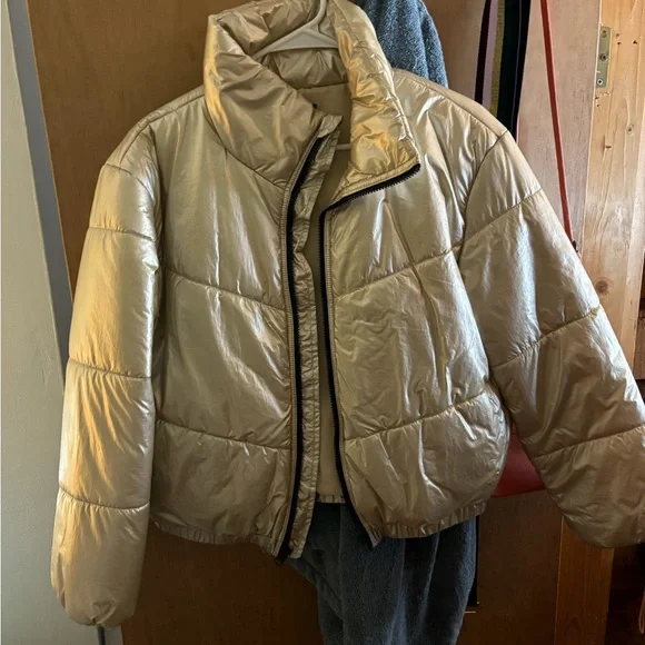 wild fable Jackets Coats Target Wild Fable Gold Puffer